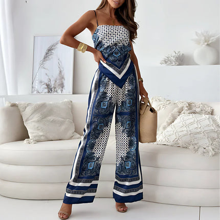 Tiana | Backless Top and Trouse Set Trousers