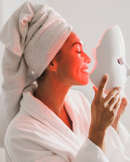 Vrimlo 7 Color LED Therapy Mask for Effortlessly Smoother Skin Beauty