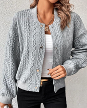 Audrey Knitted Cardigan Grey