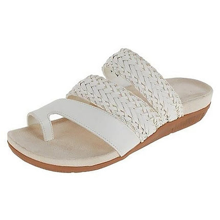 Women's Orthopedic Braided Summer Sandals White Orthopedic Sandals