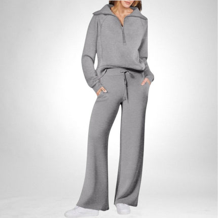 Alesha | Stylish Two-Piece Loungewear Set Gray