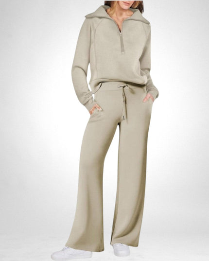 Alesha | Stylish Two-Piece Loungewear Set Light Green