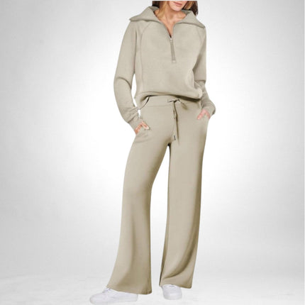 Alesha | Stylish Two-Piece Loungewear Set Light Green