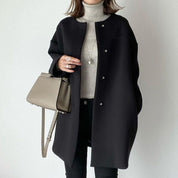 Helene - Elegant Women’s Coat Black One-Size Coats & Jackets