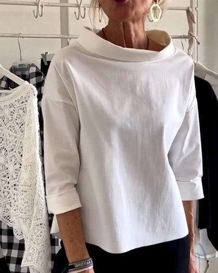 Elizabeth | Elegant Top White Shirts & Tops