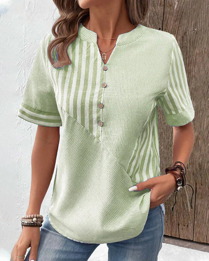 Brielle | Cotton Blouse Green Blouse