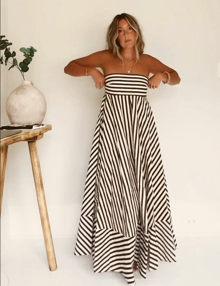 Nocturnal Charm Ruched Maxi Dress Dresses
