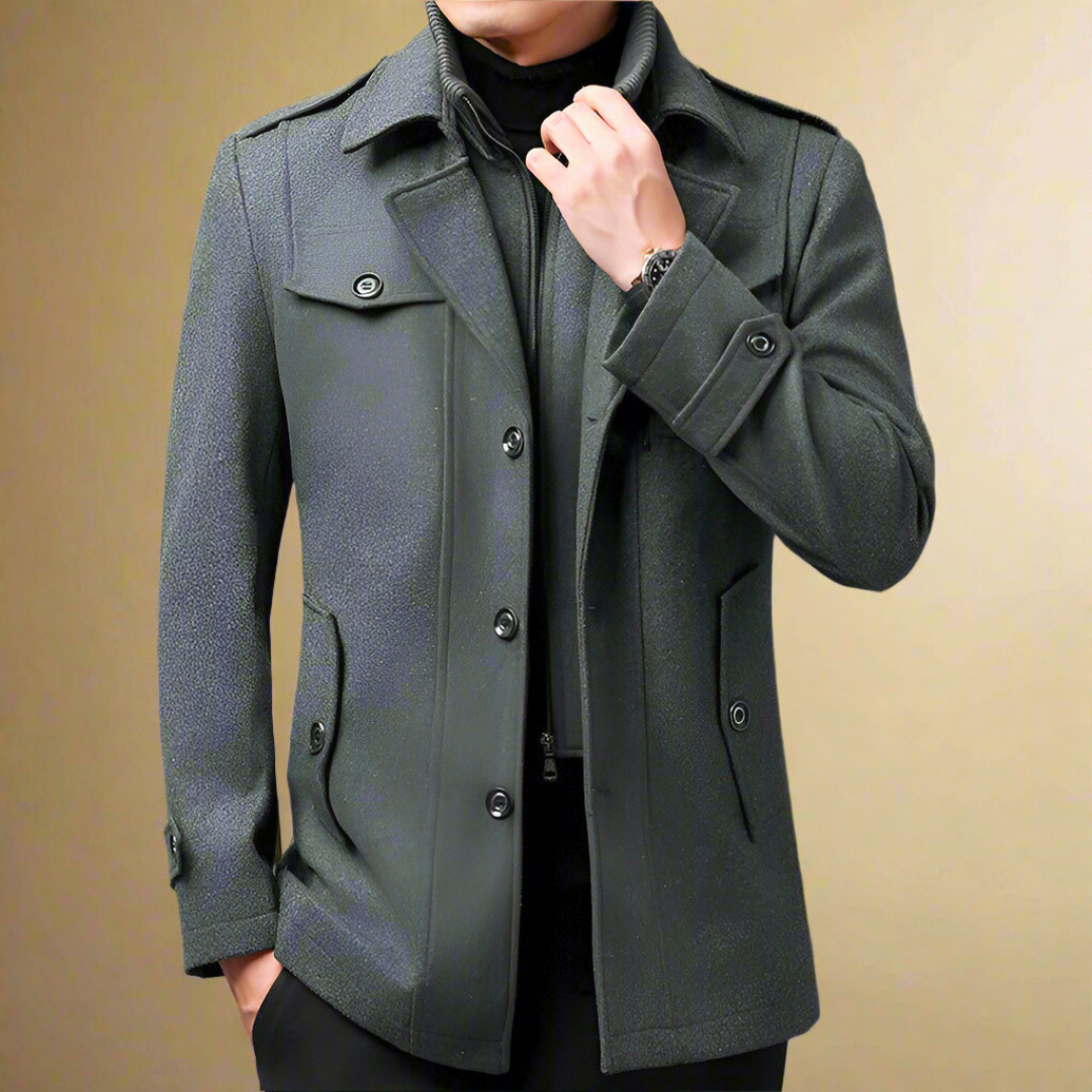 Massimo Adriano Trench Coat Coat