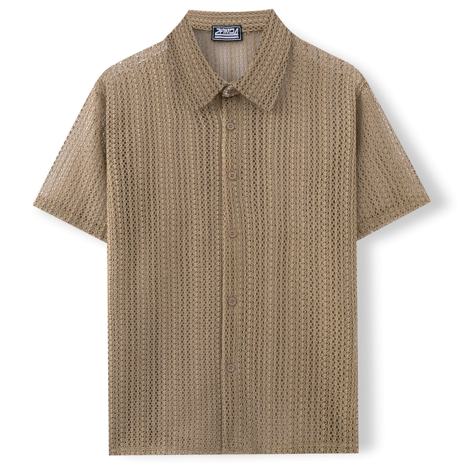 Men's Summer Knitted Polo Shirt Shirts