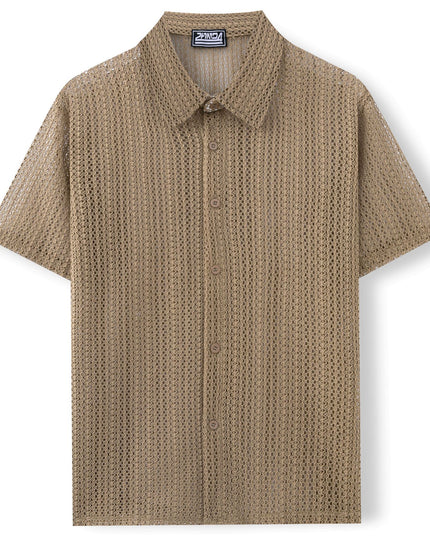 Men's Summer Knitted Polo Shirt Shirts