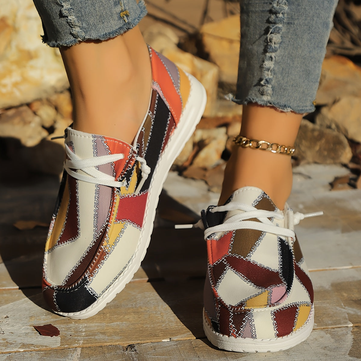 Trendy Plaid Canvas Shoes Shoes
