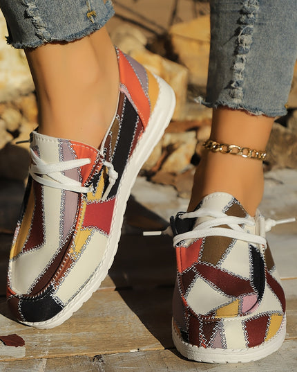 Trendy Plaid Canvas Shoes Shoes