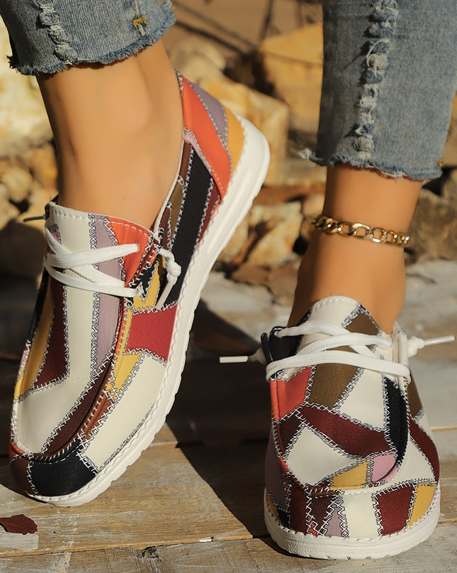 Trendy Plaid Canvas Shoes Shoes