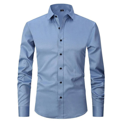 Henry | Stretch Shirt Light Blue Shirts & Tops