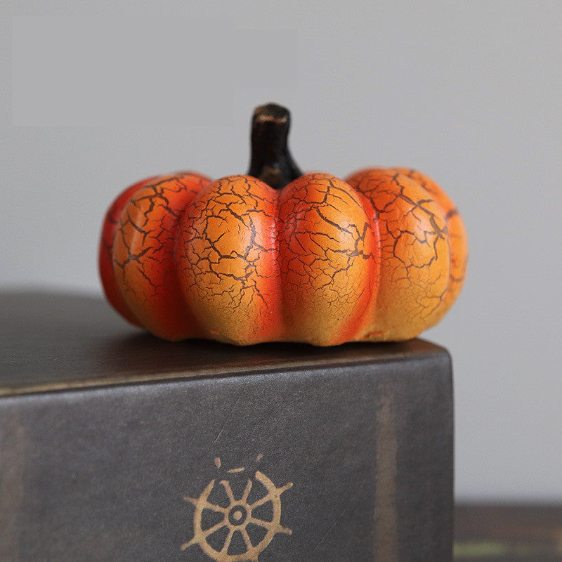 Spooky Resin Pumpkin Candle Lamp Pumpkin Shorts Halloween Decorations