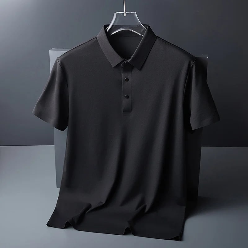Men's Cooling Performance Polo Shirt Black T-Shirts