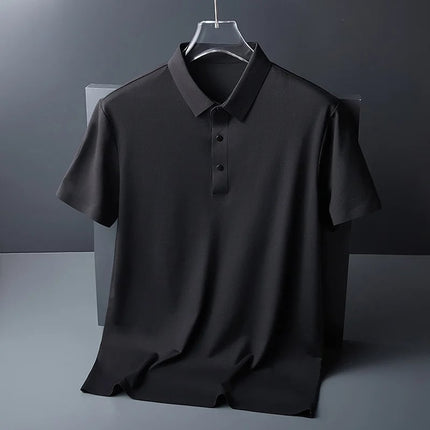 Men's Cooling Performance Polo Shirt Black T-Shirts