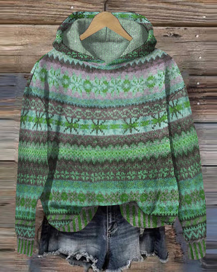 Avril™ Women's Norwegian-Style Sweater Green Sweater