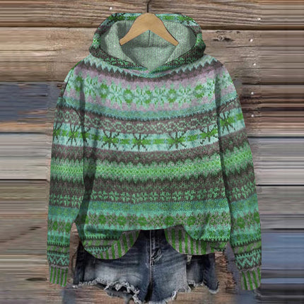 Avril™ Women's Norwegian-Style Sweater Green Sweater