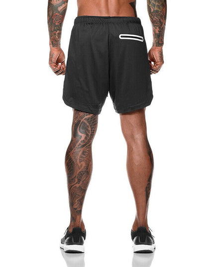 Men's 2‑in‑1 Quick‑Dry Running Shorts with Phone Pocket Shorts