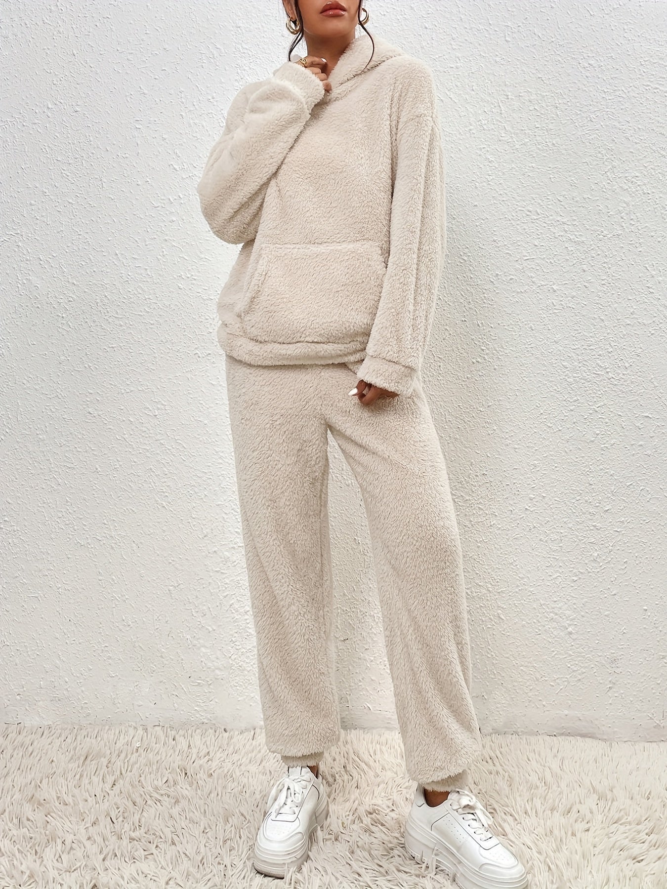 Ultra-Soft Teddy Fleece Lounge Set Loungewear