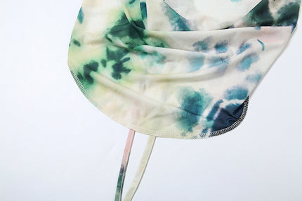 2-Piece Tie-Dye Halter Maxi Dress Set Dresses