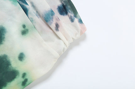 2-Piece Tie-Dye Halter Maxi Dress Set Dresses
