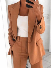 Kate | Set Costume for Women Brown Blazer