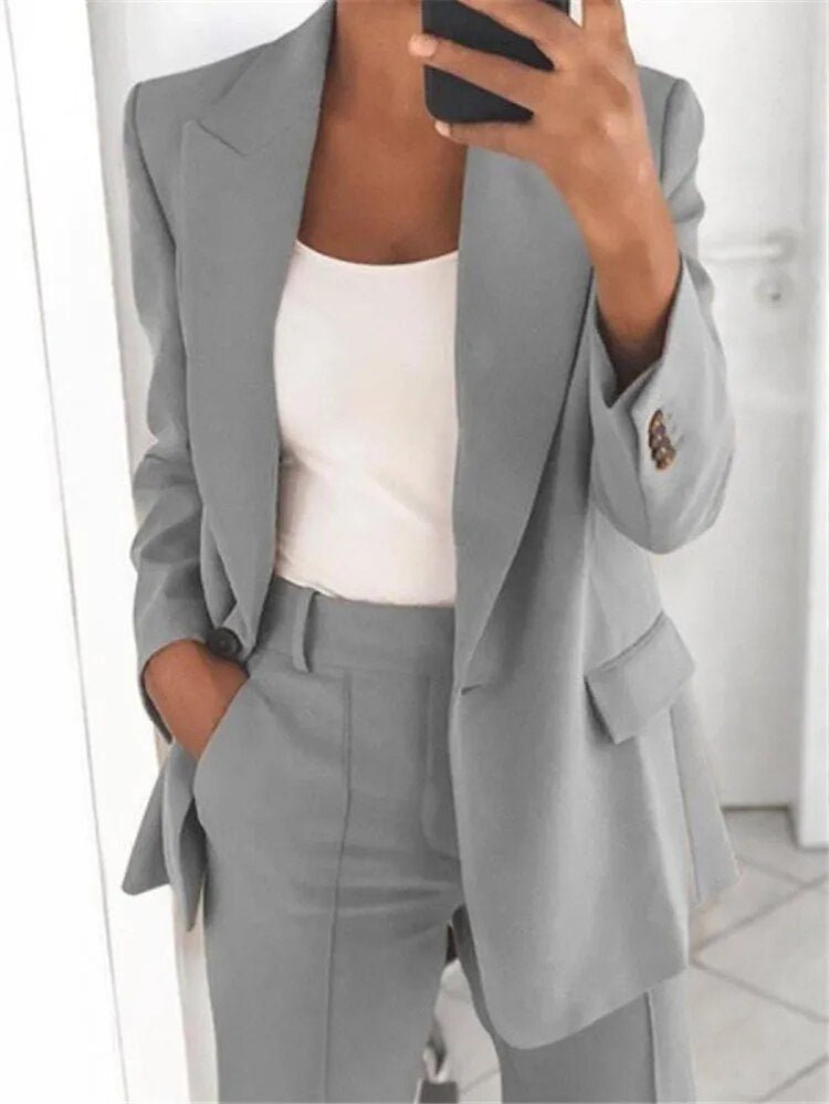 Kate | Set Costume for Women Grey Blazer