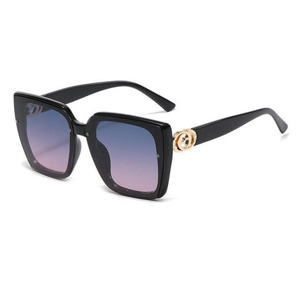 Eleglare GC Women's Fashion UV+ Sunglasses Black-Blue-Pink Sunglasses
