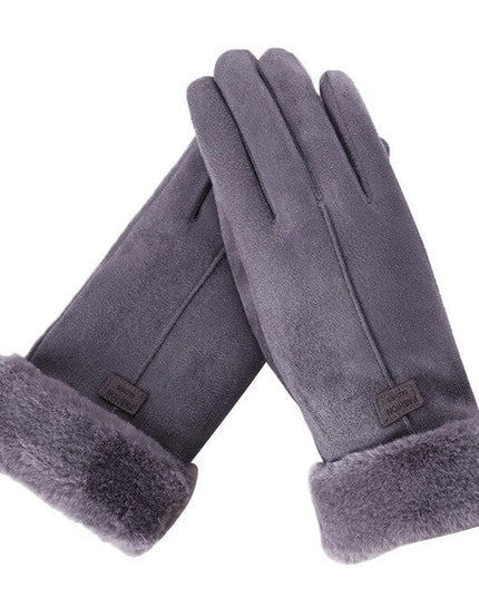 Women's Waterproof Touchscreen Winter Gloves Gray Gloves