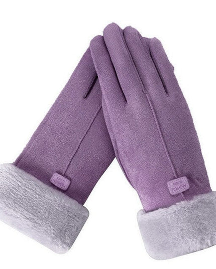 Women's Waterproof Touchscreen Winter Gloves Purple Gloves