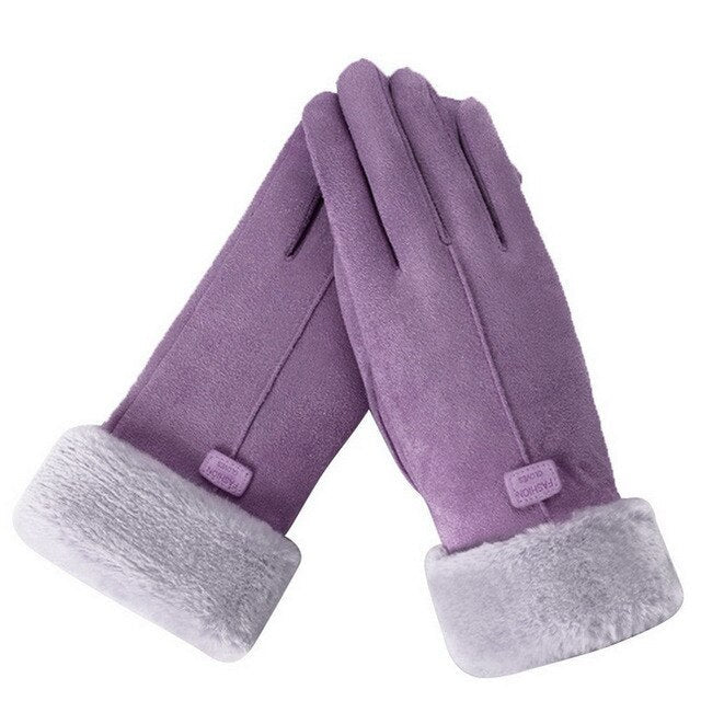 Women's Waterproof Touchscreen Winter Gloves Purple Gloves