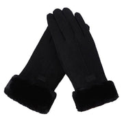Women's Waterproof Touchscreen Winter Gloves Black Gloves