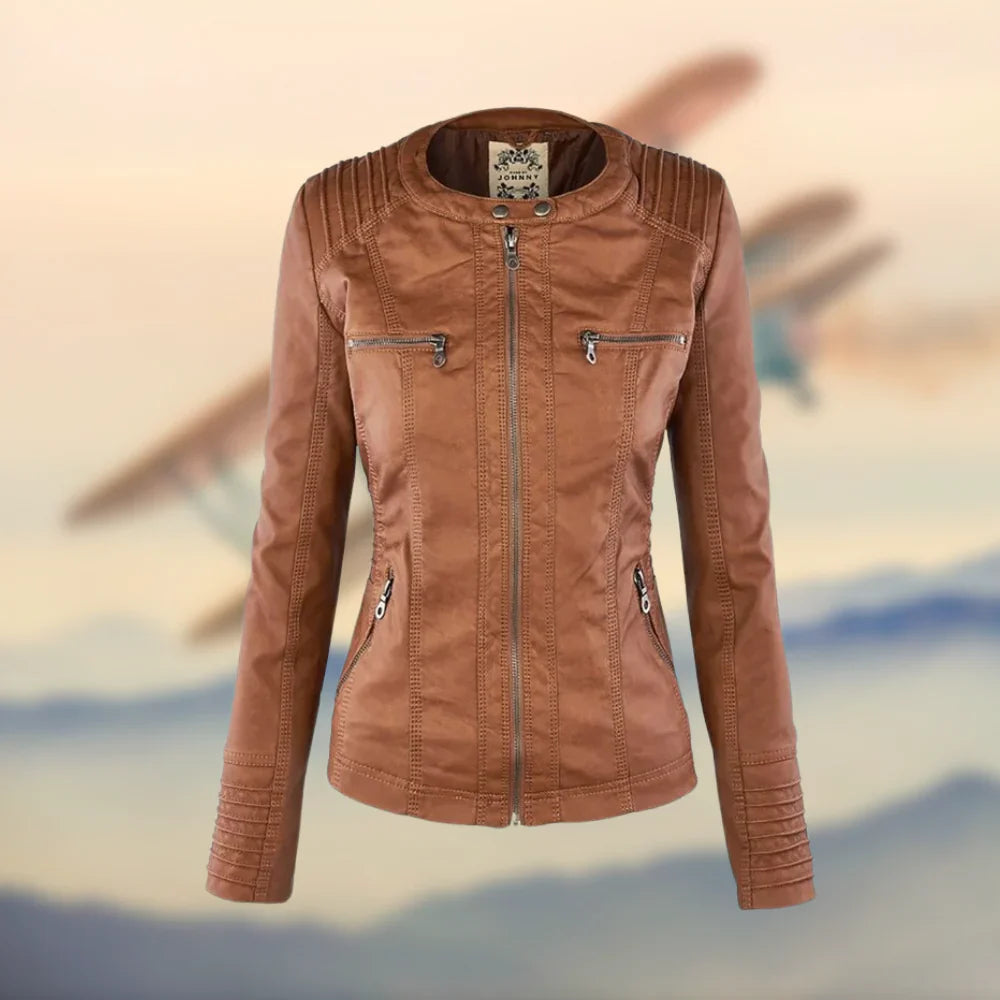 Harriet™ | Refined Classic Leather Jacket Jackets