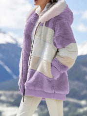 Premium Teddy Lux Warm & Stylish Jacket Purple Jacket