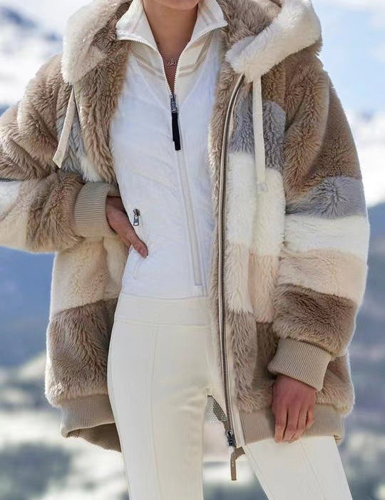 Premium Teddy Lux Warm & Stylish Jacket Khaki Jacket