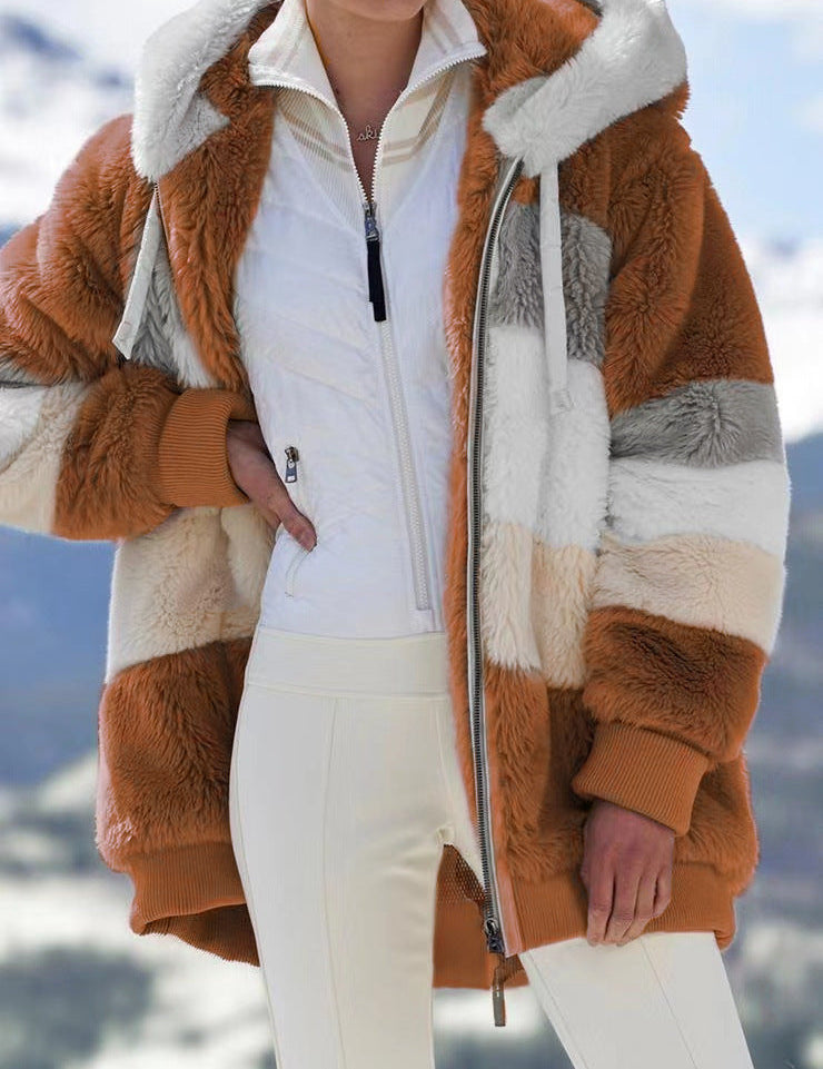 Premium Teddy Lux Warm & Stylish Jacket Caramel Jacket