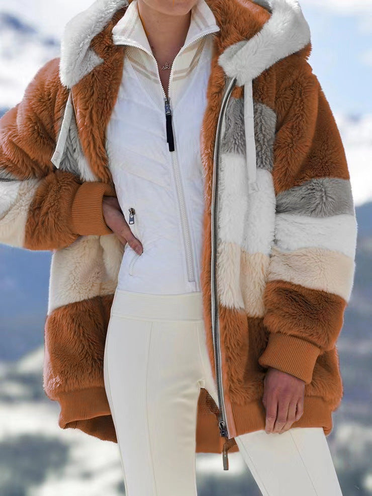 Premium Teddy Lux Warm & Stylish Jacket Caramel Jacket