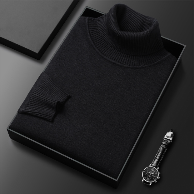 Klemens – Men's Casual Knit Sweater BLACK Sweater