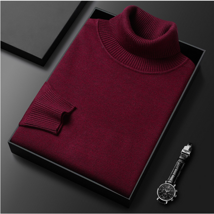 Klemens – Men's Casual Knit Sweater RED WINE Sweater