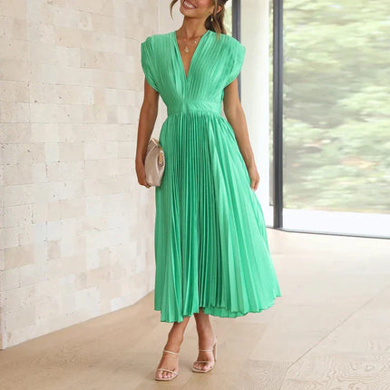 Adele | Fashionable maxi dress Green Dresses