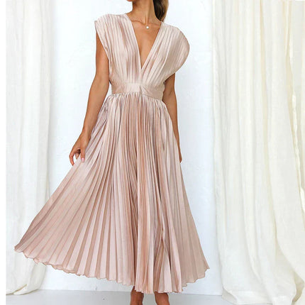Adele | Fashionable maxi dress Pink Dresses