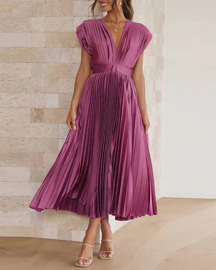 Adele | Fashionable maxi dress Purple Dresses