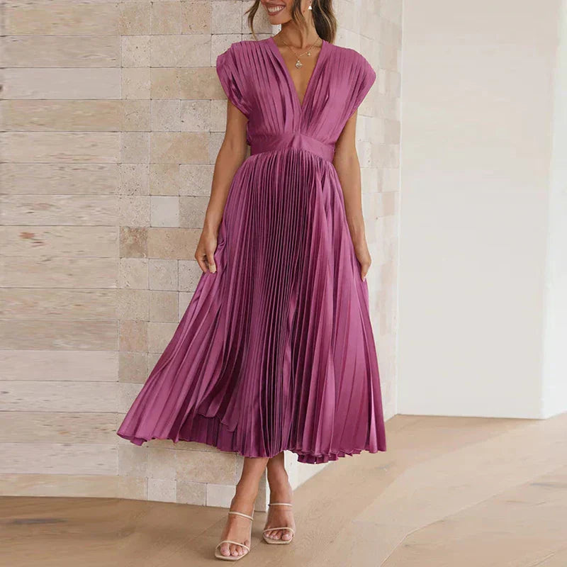 Adele | Fashionable maxi dress Purple Dresses
