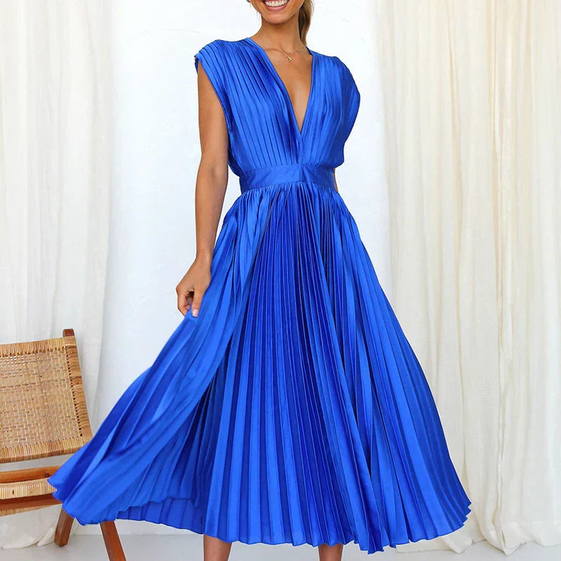 Adele | Fashionable maxi dress Blue Dresses