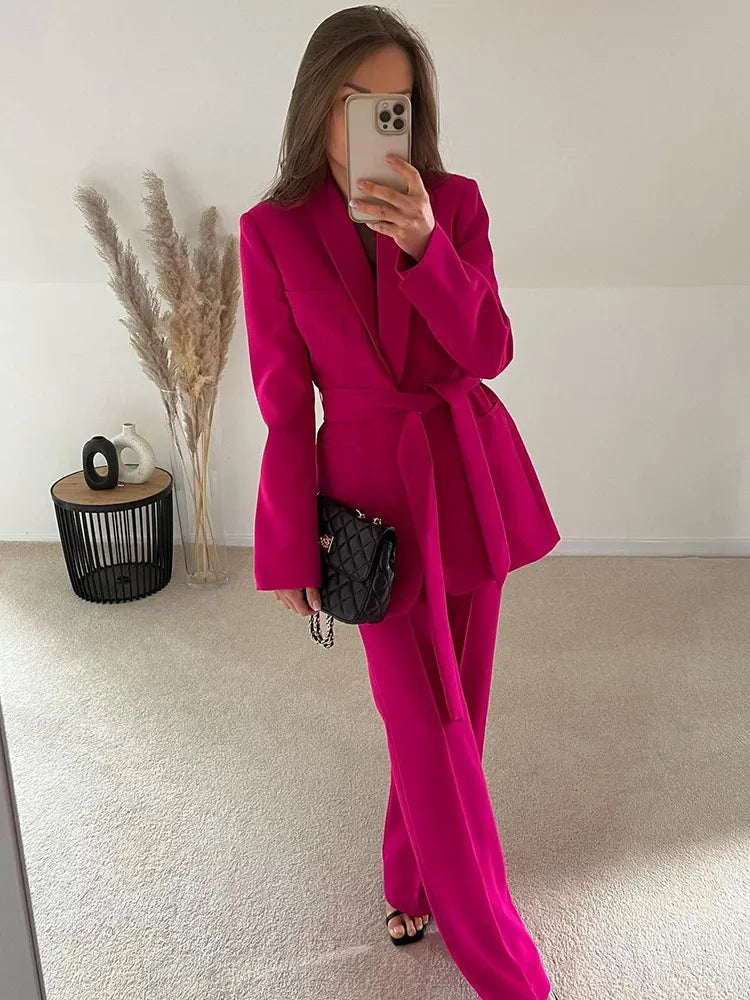 Women's Elegant Two-Piece Suit Blazer