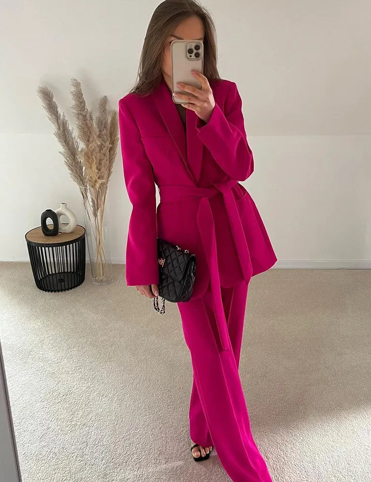 Women's Elegant Two-Piece Suit Blazer