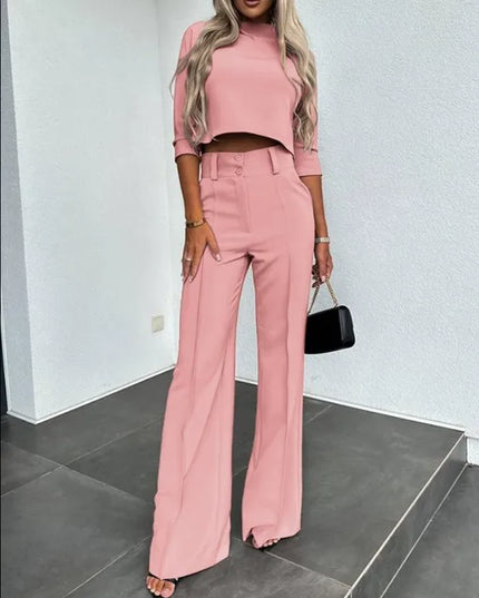 Skylar | Stylish two-piece set Pink Two Pieces Sets