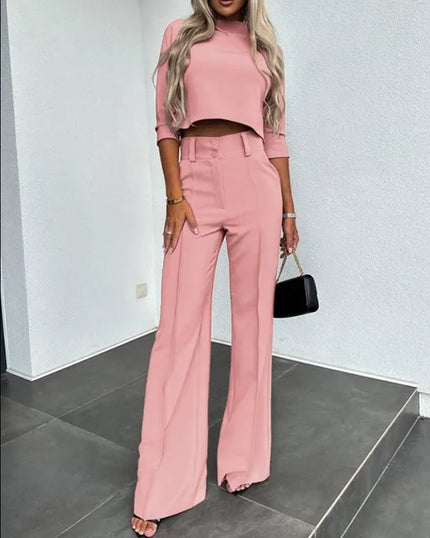 Skylar | Stylish two-piece set Pink Two Pieces Sets